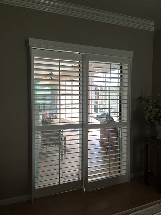 Plantation Shutters For Sliding Glass, How To Install Plantation Shutters On Sliding Doors